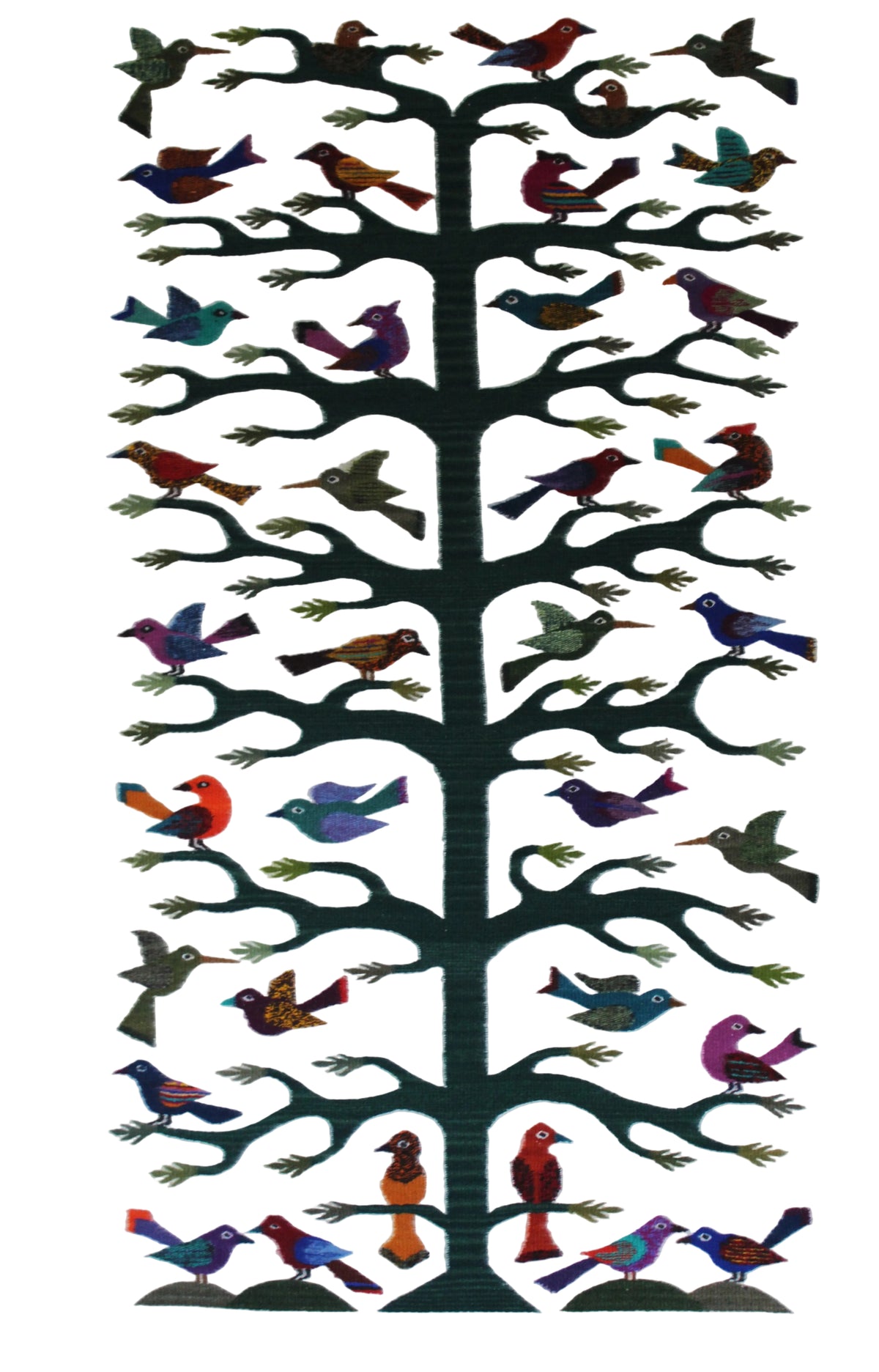 Tree of Life Tapestry – Colorful Birds